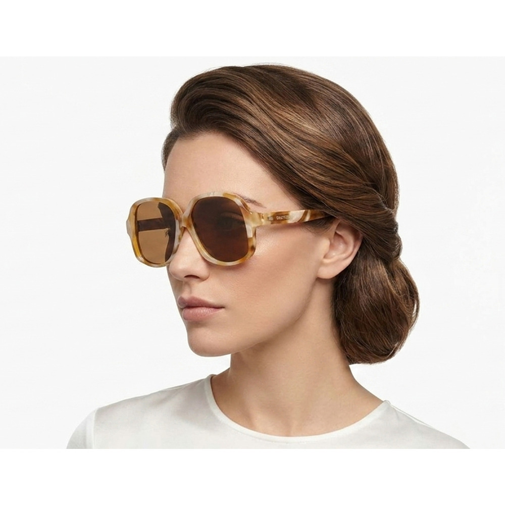 Valentino VLS Unisex Sunglasses 177B IVORY / GOLD